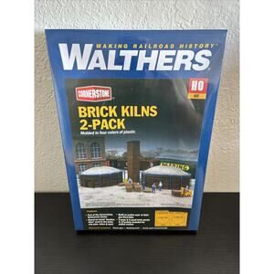 Walthers Cornerstone HO Scale Building/Structure Kit Brick Kilns (2-Pack)